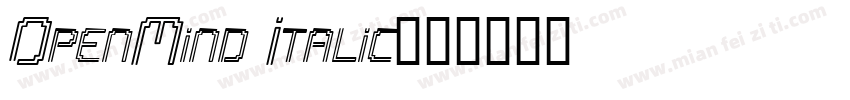 OpenMind Italic字体转换